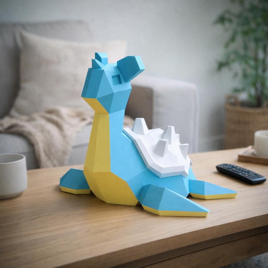 Papercraft de Lapras en origami 3D