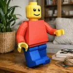 Papercraft di Legoman in origami 3D