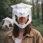 Papercraft de masque tigre en origami 3D