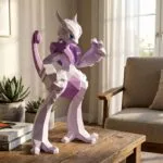 papercraft de méga Mewtwo X en origami 3D