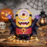 Papercraft de Minion vampire en origami 3D