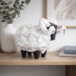 Papercraft de mouton en origami
