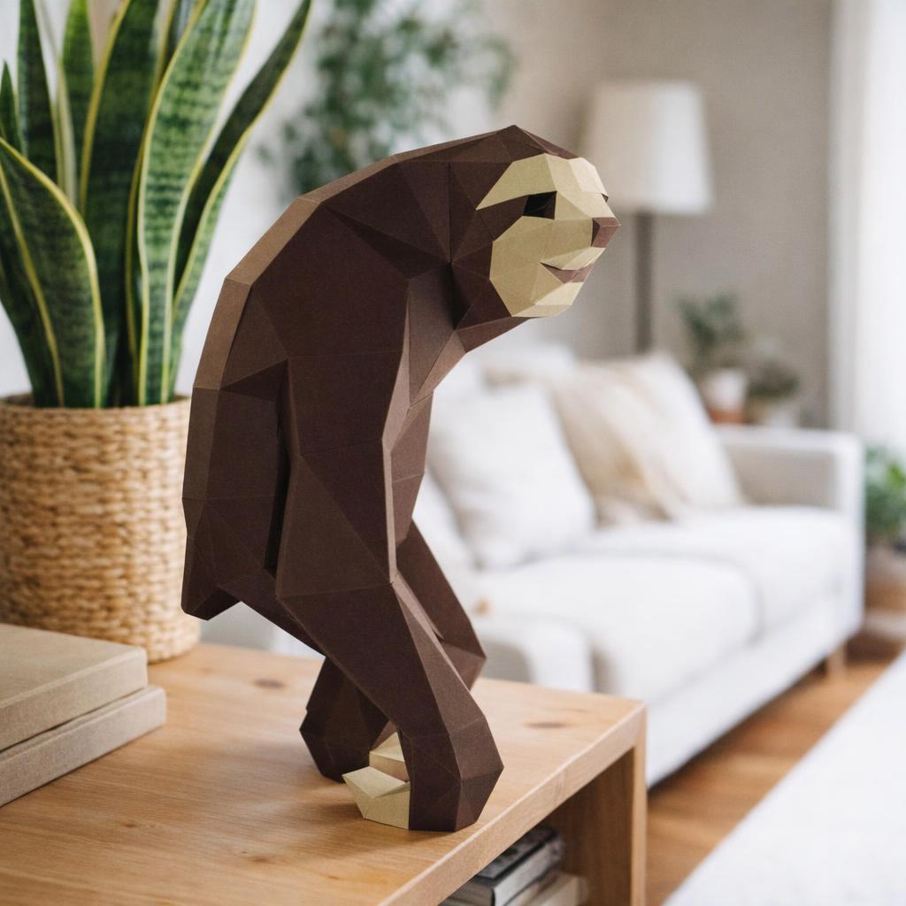 Papercraft du renard lunaire en origami