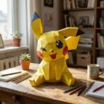 Papercraft de Pikachu en origami
