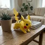Running Pikachu 3D Origami Papercraft