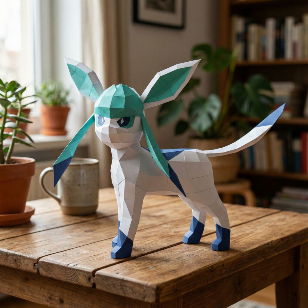 Papercraft de Pokemon Givrali en origami