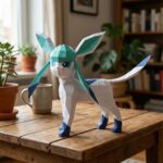 Papercraft de Pokemon Givrali en origami
