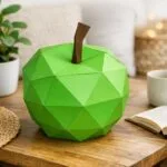 Papercraft de pomme en origami 3D