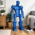 Papercraft de robot en origami 3D, vue 2