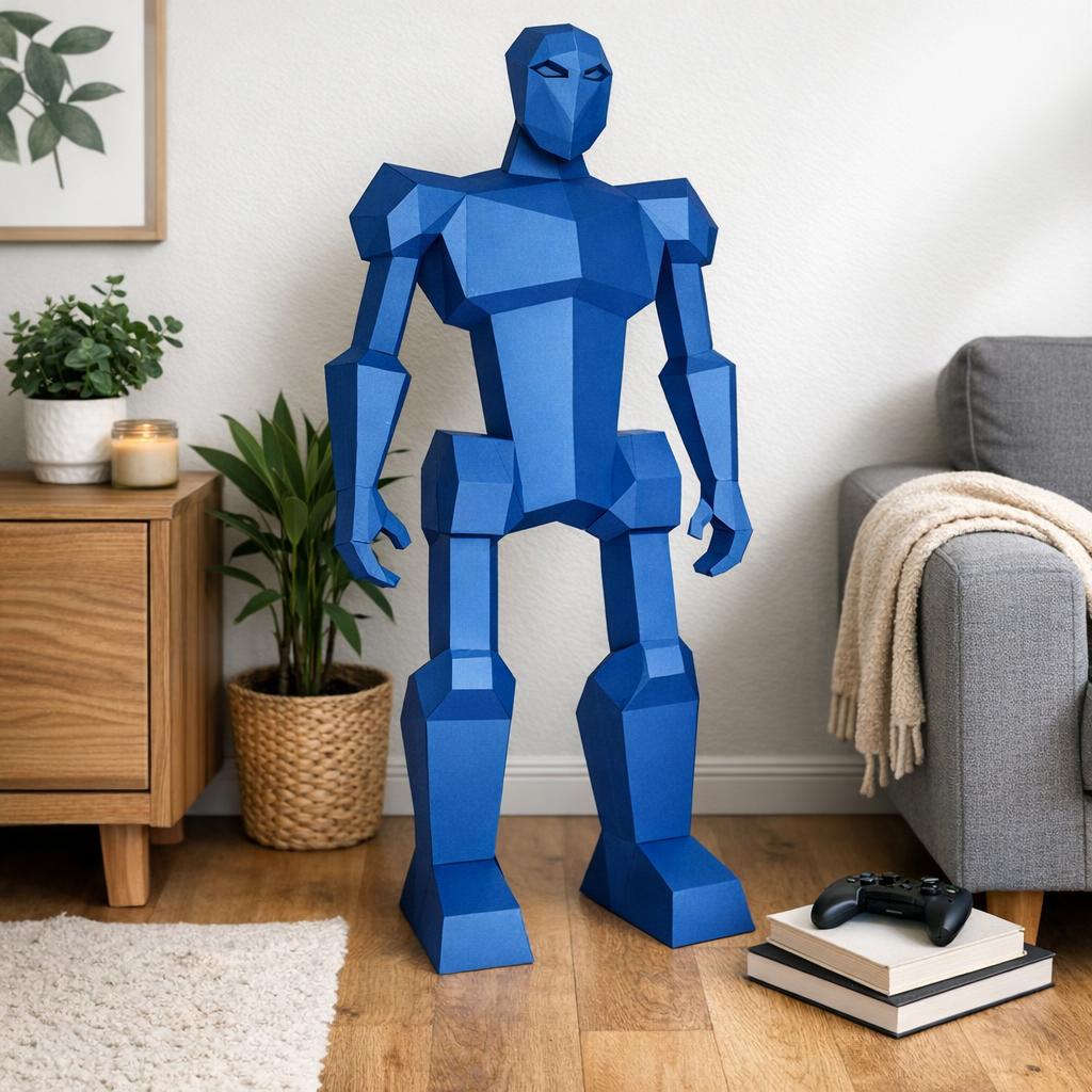 Papercraft de robot en origami 3D