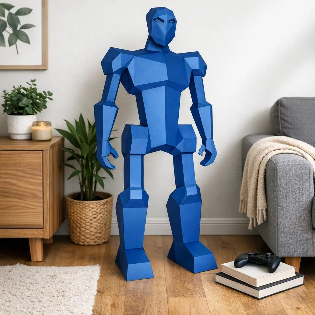 Papercraft-Roboter aus 3D-Origami