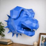 Papercraft de rottweiler en origami 3D