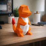 Charmander origami papercraft model