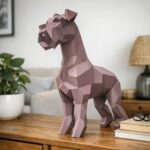 Papercraft de schnauzer en origami 3D