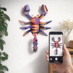 Papercraft de scorpion en origami 3D