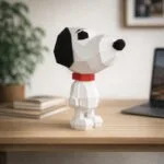 Papercraft di Snoopy in origami 3D