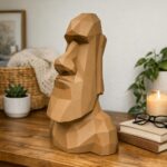 Papercraft de tête Moai en origami