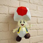 Papercraft de Toad en origami 3D