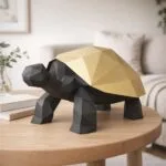 Papercraft de tartaruga em origami 3D