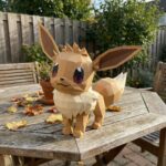 Eevee Pokémon Papercraft in 3D Origami