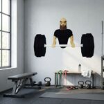 Papercraft de hombre musculoso en origami 3D