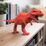 Papercraft Dinosaure T-Rex Tyrannosaure 3D origami papier