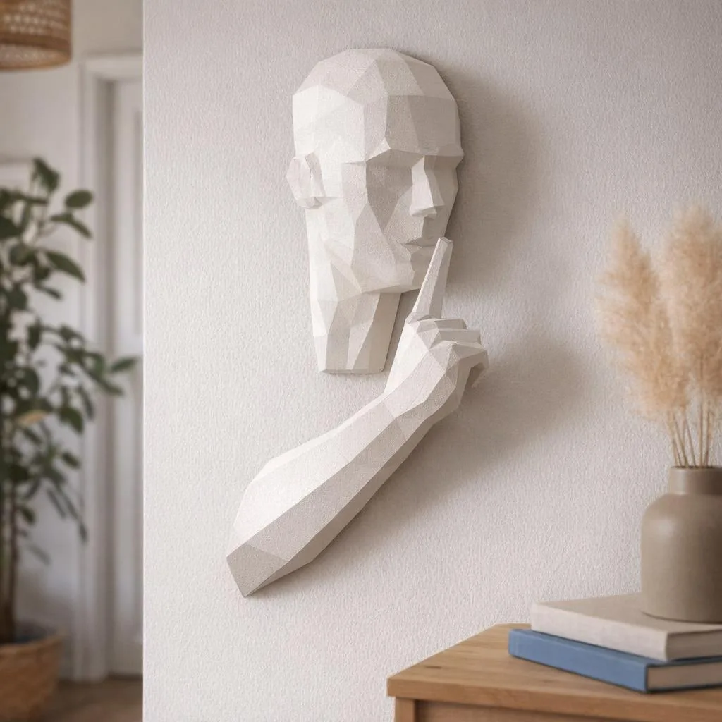 Silence is Golden Origami Papercraft