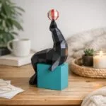 Papercraft d'otarie en origami 3D