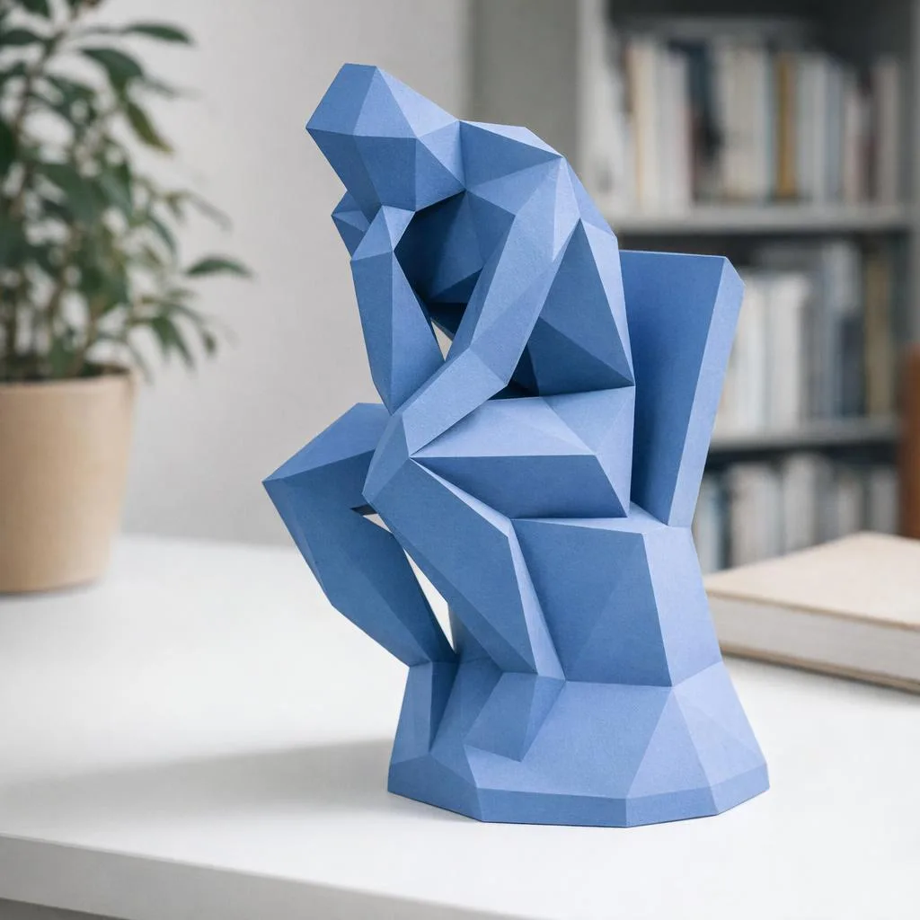 Papercraft do Pensador em origami