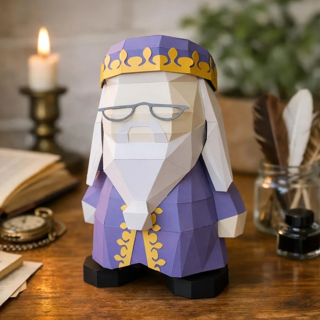 Dumbledore Papercraft als Origami