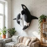 Papercraft famille d'orques en origami 3D