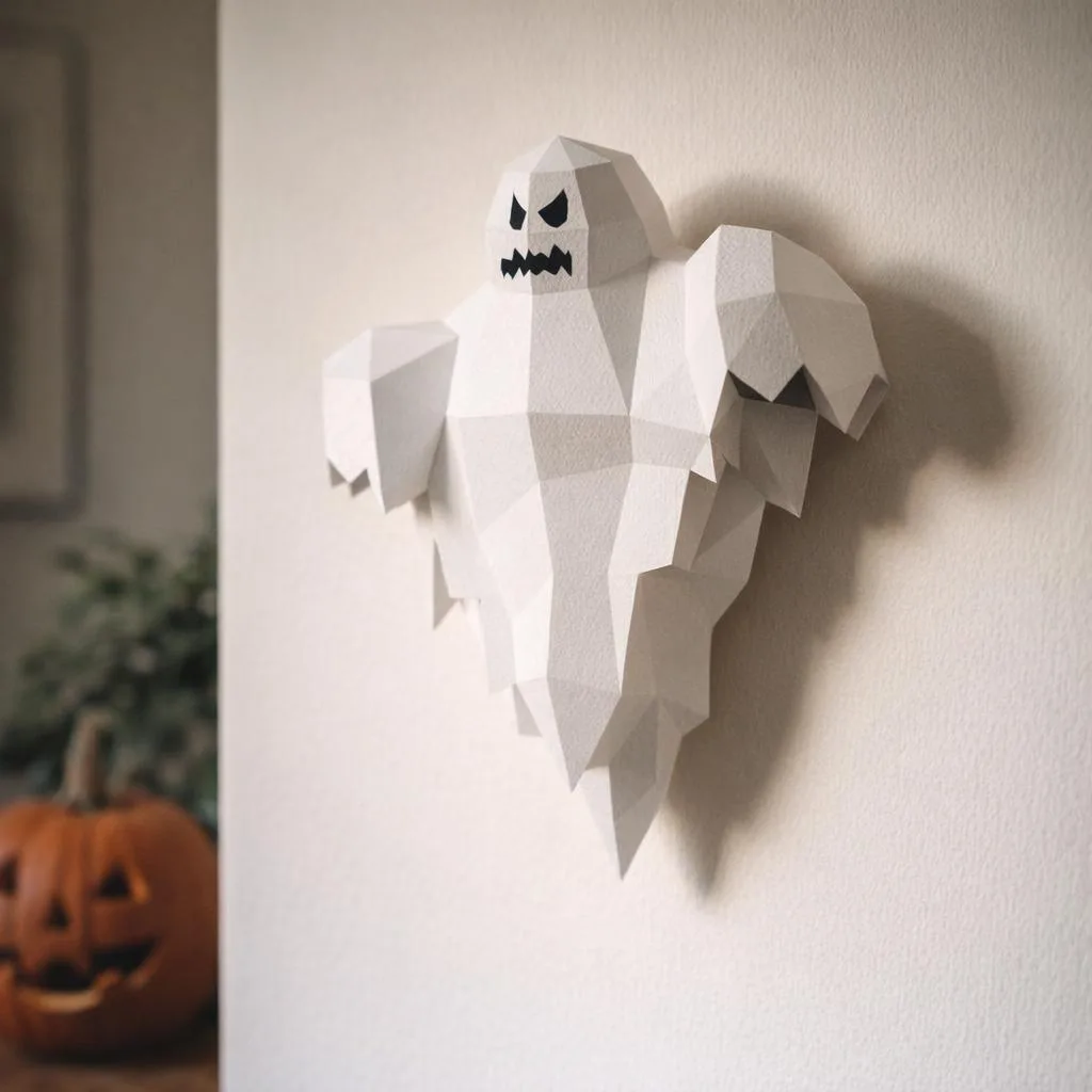 Papercraft Wandgeister aus 3D-Origami