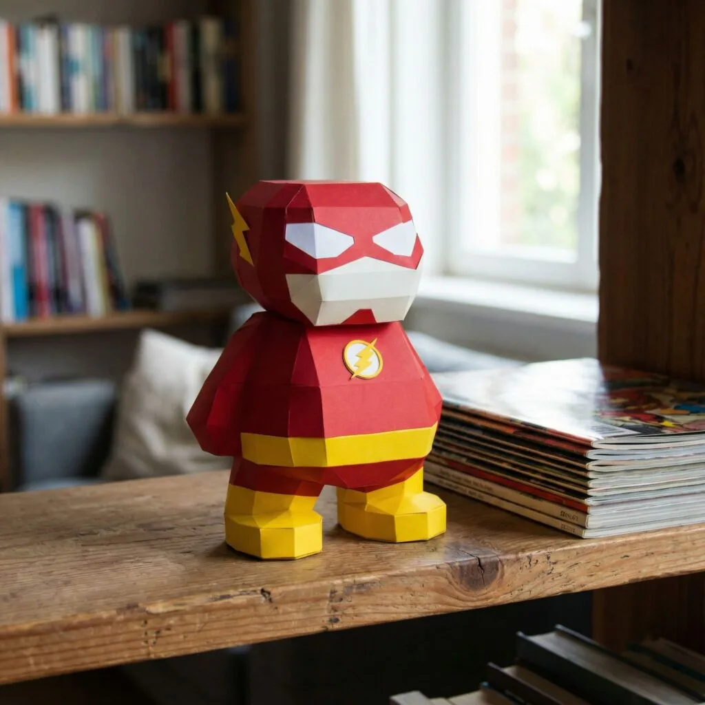 Papercraft Flash DC Comics als 3D-Origami