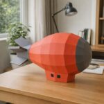 Papercraft gratuit dirigeable gratuit en origami 3D