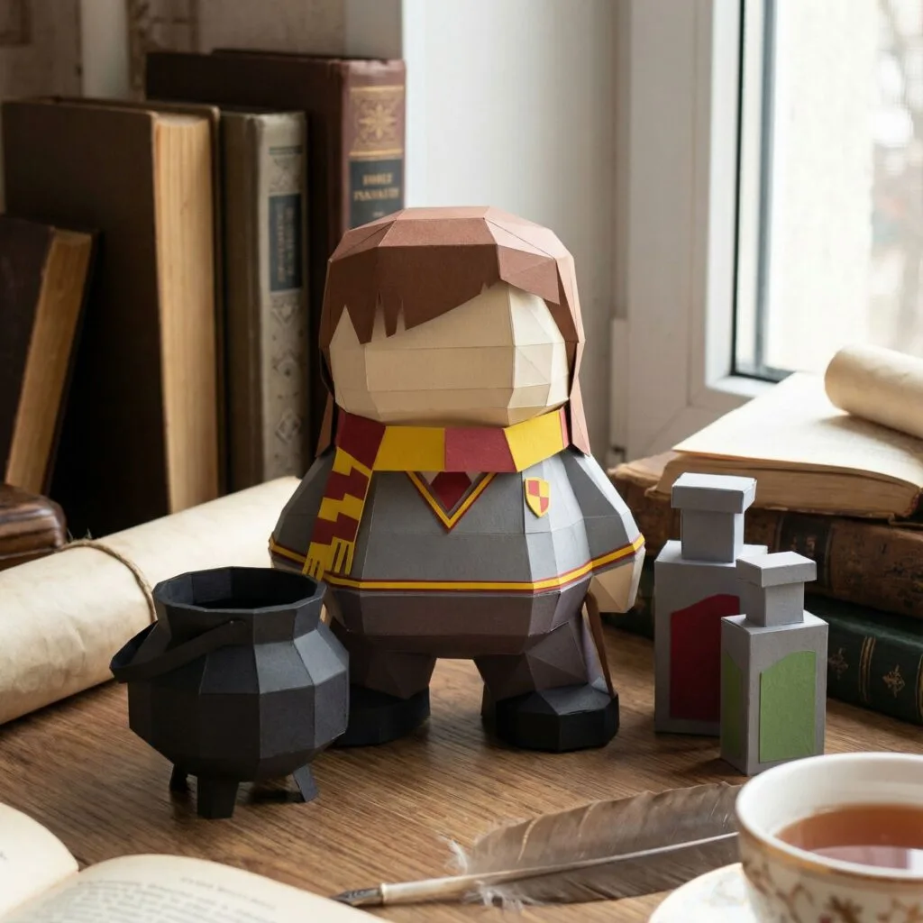 Hermione Granger papercraft, weergave 2