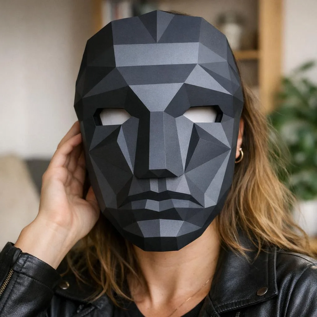 Squid Game papercraft origami mask