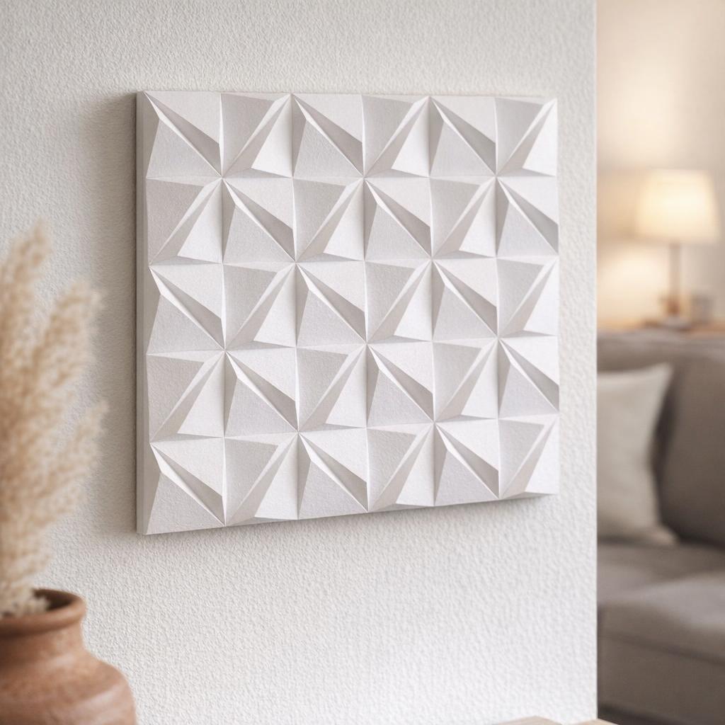 Papercraft mural géométrique 3D