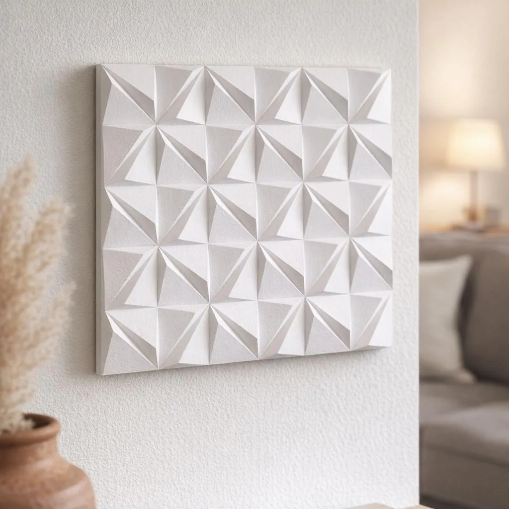 Geometric 3D Wall Papercraft