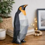 Origami 3D pinguïns in papier, weergave 2