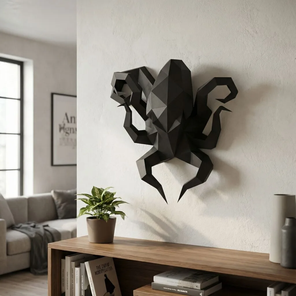 Papercraft poulpe Kraken en origami
