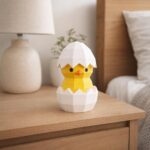 Papercraft poussin en origami 3D