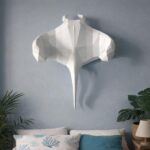 Papercraft raie manta en origami 3D