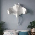 Papercraft raie manta en origami 3D