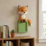 Papercraft renard assis en origami 3D