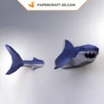 Witte haai papercraft