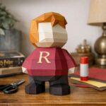 Papercraft Ron de Harry Potter en origami 3D