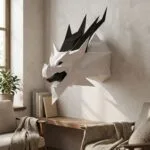 Papercraft Smaug dragon du Seigneur des Anneaux en origami 3D