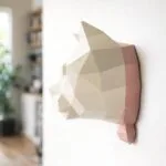 Papercraft testa di gatto in origami