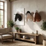 Papercraft cabeça de cavalo em origami