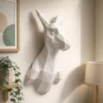 Papercraft Kängurukopf als 3D-Origami